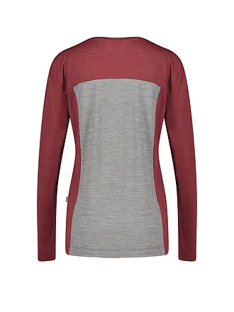 MERU | Camiseta funcional de mujer Vaxholm Wool-Mix | dunkelrot